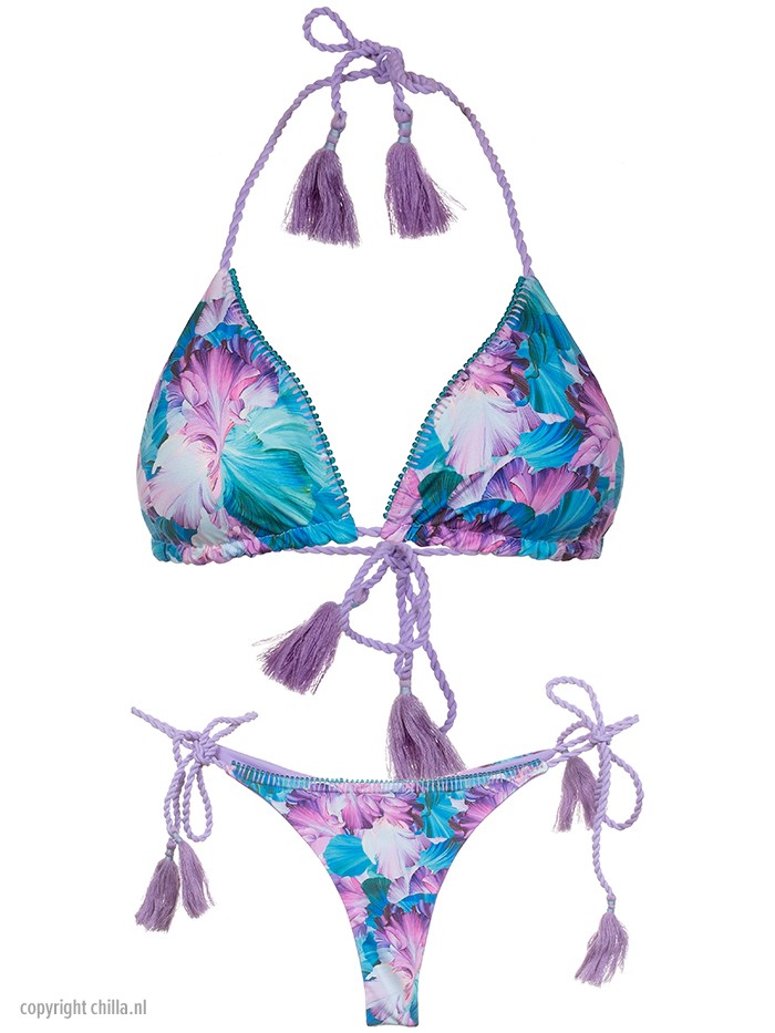 Reversible Triangle Bikini Flower by Mystical Swimwear