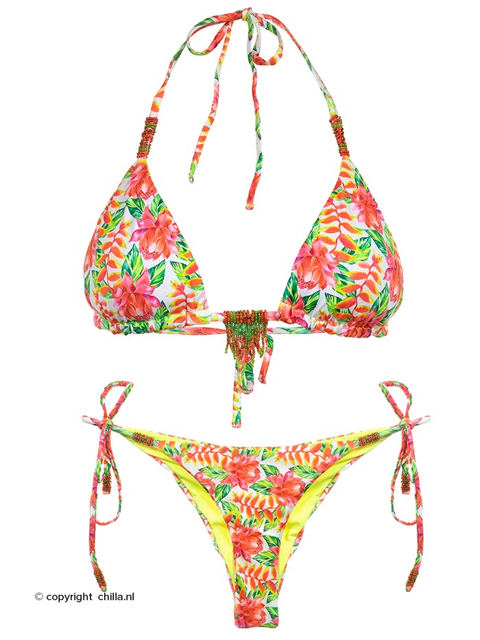 Leuk vinden Midden Verbinding Bikini Triangle Exotic Floral Print van Mystical Swimwear
